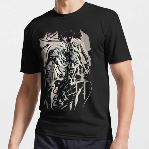 Ghost in the Shell Active T-Shirt   product Offical kaiju no 8 Merch