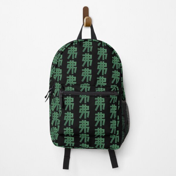 "Dollar" Kanji Japanese Character Green Backpack   product Offical kaiju no 8 Merch