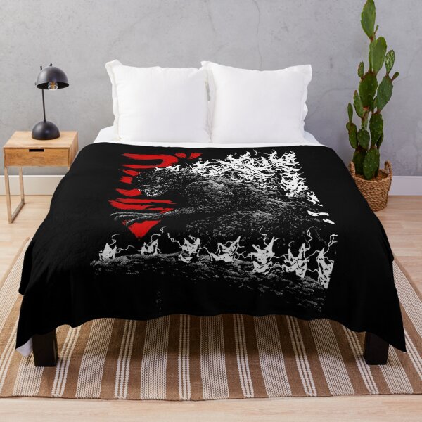 Gojira Millenium godzilla 2000 minus 1 shin  Throw Blanket   product Offical kaiju no 8 Merch